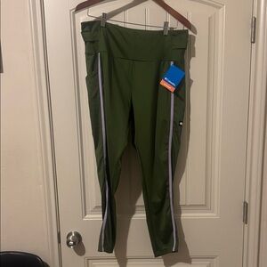 Columbia Green Pants with Lavender Accents